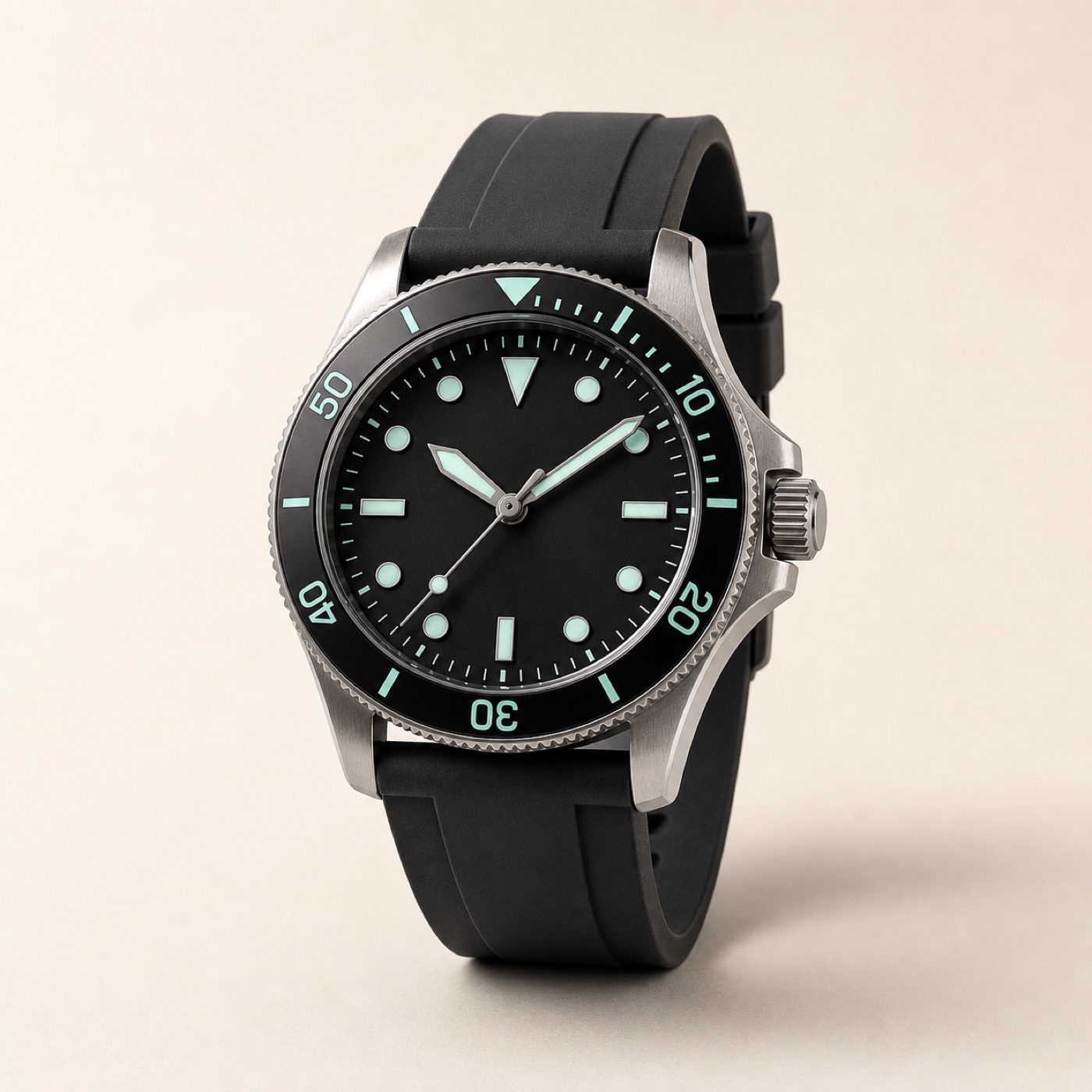 Black MDC dive watch with a high-contrast dial